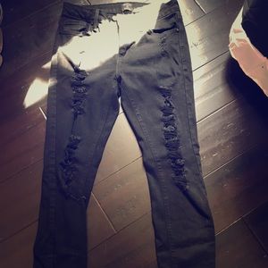 Black Ripped Skinny Jeans